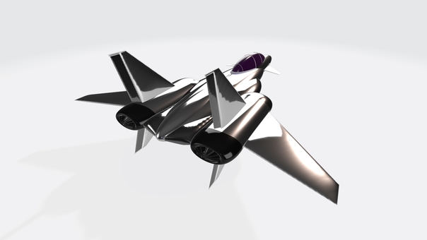 カナード翼＋デルタ翼のメタリック偵察機④ 戦闘機,偵察機,コックピット,ライト,ジェット,ブースター,パワーノズル,垂直尾翼,デルタ翼,前進翼のイラスト素材