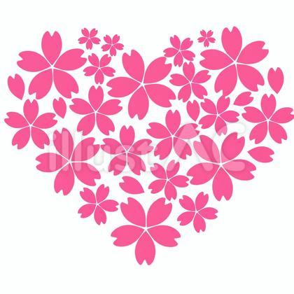 桜 ハート型