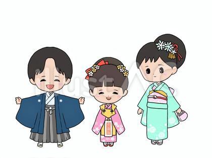七五三の子どもたち