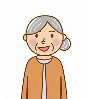 Illustration, grandmother, old age, grown up, 