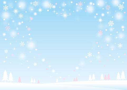 バレンタイン雪景色 バレンタイン,バレンタインデー,雪のイラスト素材