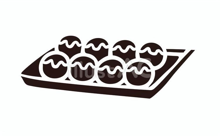 たこ焼きのアイコン たこ焼き,食べ物,アイコンのイラスト素材