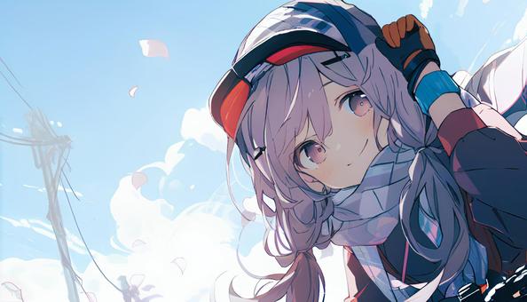 かわいい覗き込み女子