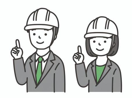 これ！作業員 ヘルメット,作業員,現場監督,仕事,人物,安全第一,男性,建築,管理,管理人のイラスト素材