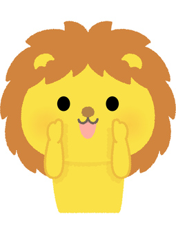 ライオンおーい ライオン,呼ぶ,叫ぶ,大声,獅子,百獣の王,動物,ネコ科,猛獣のイラスト素材