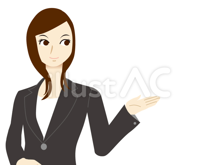 女性　受付　人物 女性,受付,人物のイラスト素材