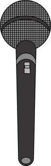 マイク　　 マイク,音声,機器,カラオケ,司会,道具,線画のイラスト素材