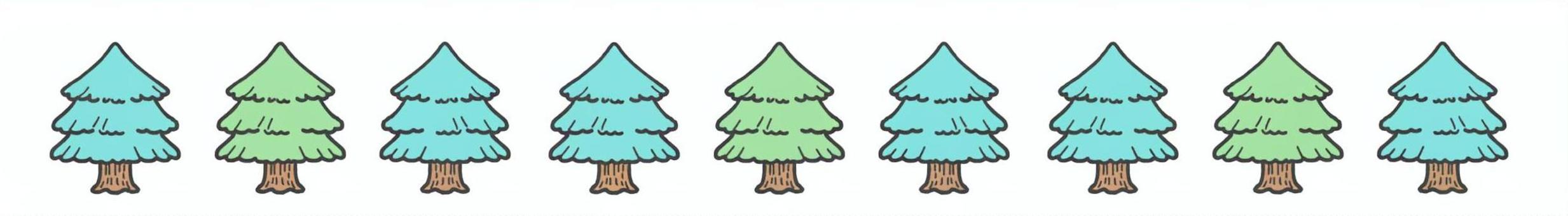 木の手描きライン素材1 木,ライン,手描き,もみの木,シンプル,樹木,ツリー,植物,素材のイラスト素材