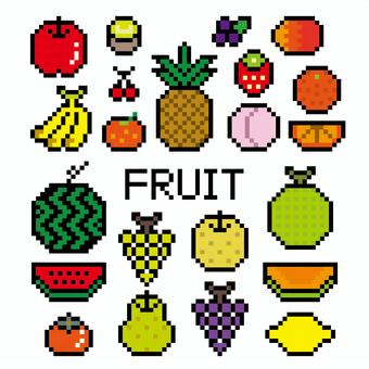 Illustration, fruits, apple, banana, 