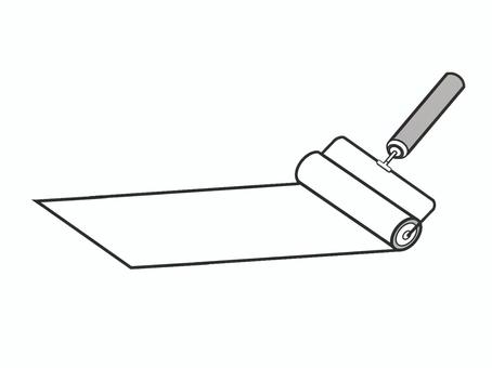 ペンキの色の部分に文字を書くフレーム アート,美術部,アーティスト,絵描き,趣味,手描き,絵師,画家,図工,塗装のイラスト素材