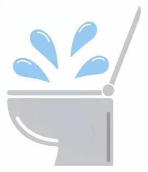 #3205洋式トイレ詰まり トイレ,水漏れ,詰まり,溢れ,故障,ワンポイント,デザイン,素材のイラスト素材