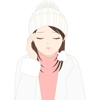 Winter clothes girls, girl, winter clothes, scarf, JPG, PNG and AI