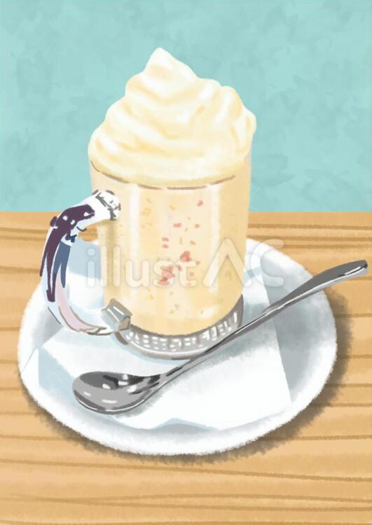 ミルクセーキ 飲み物,ミルクセーキ,黄色のイラスト素材