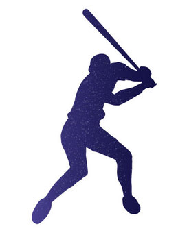 夜空シルエットの野球選手 野球,高校球児,野球選手,シルエット,バッター,甲子園,スポーツ,球技,かっこいい,夜空のイラスト素材