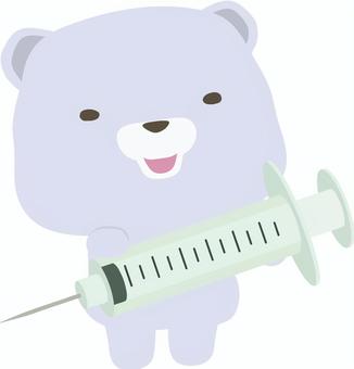 Syringe _ bear _ white _ smile, JPG, PNG and AI Syringe _ bear _ white _ smile, syringe, bear, polar bear, JPG, PNG and AI