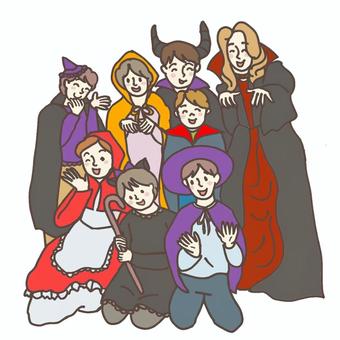 Illustration, halloween, party, costume, 