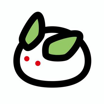 うさぎの雪だるま01_4c