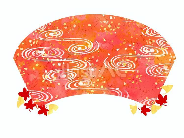 秋　背景素材　扇形 秋,背景,扇形のイラスト素材