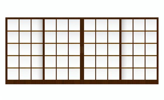 障子・襖 イラスト 障子,襖,和室,日本,和風,日本家屋,開ける,部屋,扉,住宅のイラスト素材