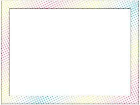 額縁フレ−ム　水玉　パステル 水玉,ドット,柄,パターン,模様,額縁,フレ−ム,ポストカード,メッセージカード,飾り枠のイラスト素材