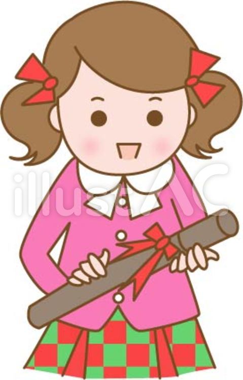 卒業式 卒業式,卒業,小学生のイラスト素材