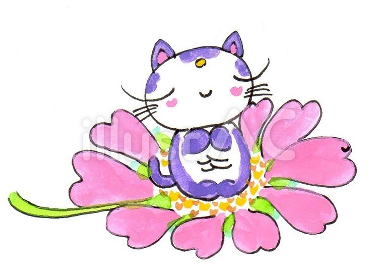 かわいい猫 猫,かわいい,笑顔のイラスト素材