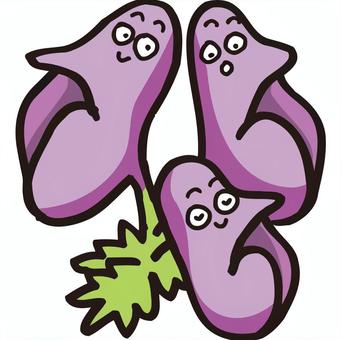 トリカブト トリカブト,かわいい,コミカル,マンガチック,ユーモラス,花,植物,毒薬,とりかぶとのイラスト素材