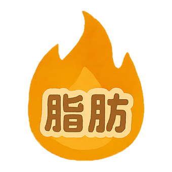 脂肪燃焼（炎） 脂肪,燃焼,ダイエット,炎,火,文字のイラスト素材