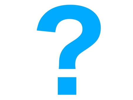 クエスチョンマーク　青 はてな,はてなマーク,クエスチョンマーク,疑問,疑問符,記号,シンボル,アイコン,質問,謎のイラスト素材