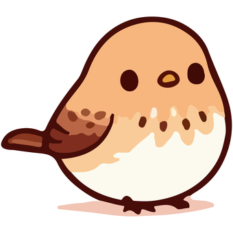 Free cut picture material/Cute little bird, , JPG, PNG and AI