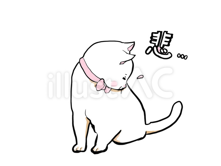悲しい 悲しい 猫,子猫,動物のイラスト素材
