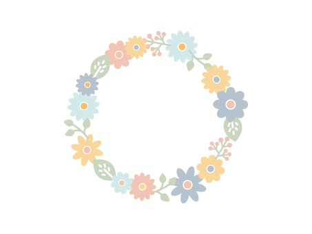 Flower pastel frame, JPG, PNG and AI Flower pastel frame, flower, flowers, pastel colour, JPG, PNG and AI