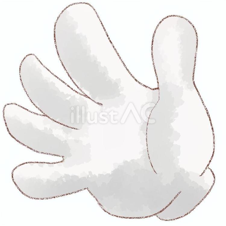 ５のジェスチャー 指,５,手のイラスト素材