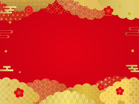 新春セール向け和柄雲背景 新春,正月,和柄,和風,新春セール,初売り,冬,12月,1月,11月のイラスト素材