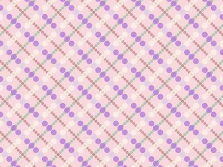 ラベンダーカラーのドットチェック柄 ラベンダーカラーのドットチェック柄 丸,ドット,水玉,チェック柄,ドットライン,連鎖,ダイアゴナル,パターン,背景,ラベンダーのイラスト素材