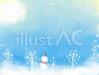 雪だるまな壁紙