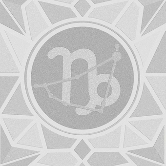 シームレスなモザイク山羊座　ｐ エンボス 山羊座,やぎ座,星占い,ホロスコープ,占星術,12星座,宇宙,天体,天文,ギリシャ神話のイラスト素材