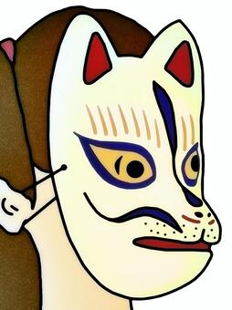 插圖, JPG 和 PNG 插圖, 狐狸面具, 狐面, 你的臉, JPG 和 PNG