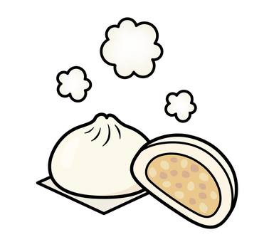 中華まんのアイコン 中華まんのアイコン 中華まん,肉まん,食べ物,豚まん,中華,蒸し,饅頭,点心,飲茶,アイコンのイラスト素材