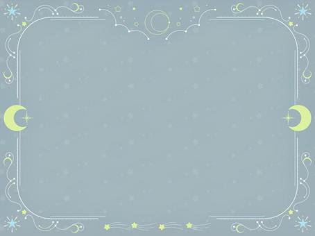 メルヘンチックな星のフレーム背景7 星,天体観測,天体,星占い,宇宙,キラキラ,惑星,天文学,上品,額のイラスト素材