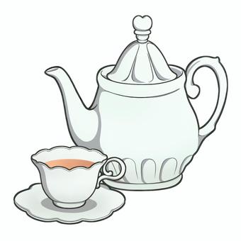 Tea set, JPG and PNG Tea set, tea set, cafe, break, JPG and PNG