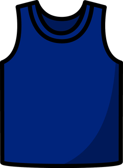 ネイビーのバスケユニフォームです。 バスケットボール,シンプル,ユニフォーム,福,スポーツ,選手,試合用,練習用,クラブ,部活のイラスト素材