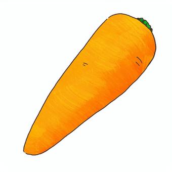 にんじん にんじん,野菜,食べ物,根菜,スーパー,コンビニ,食事,オレンジ色,手書き風のイラスト素材
