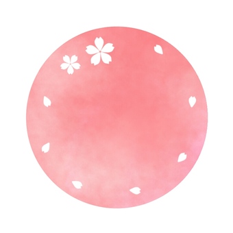 Icons, circles, cherry blossom petals, , JPG and PNG