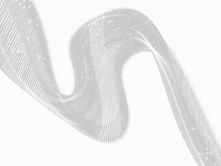 風のリボン-グレー02 風,リボン,グレー,モノトーン,抽象,背景,光,ライン,きらめき,曲線のイラスト素材