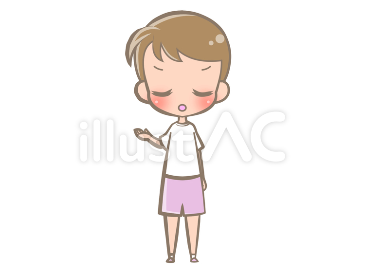全身-男の子-示す-怒る200915 男の子,怒る,示すのイラスト素材