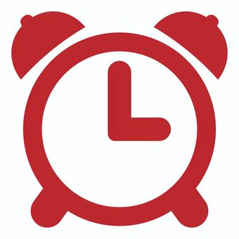 alarm clock icon red, , JPG, PNG and AI