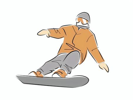 スノーボードをする人 人物,スノーボード,スノーボーダー,スノボー,スポーツ,アウトドア,趣味,雪,ウェア,アクティブのイラスト素材