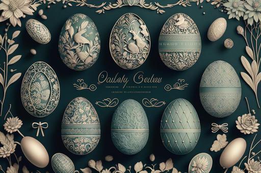 Fashionable cute lace easter egg, , JPG