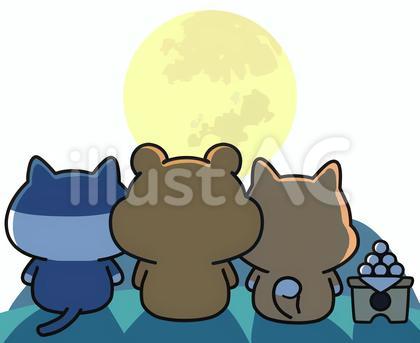 森の動物たちお月見セット_01